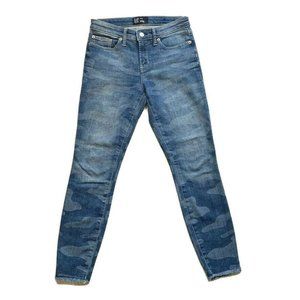 NEW Gap Camo Jeans Womens 2/26 R Legging Skimmer Stretch Camouflage Jegging Blue